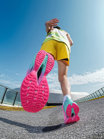 Scarpe da corsa da uomo Marathon, scarpe sportive specializzate, traspiranti, leggere, da donna, antiscivolo, con soletta in carbonio, comode sneakers