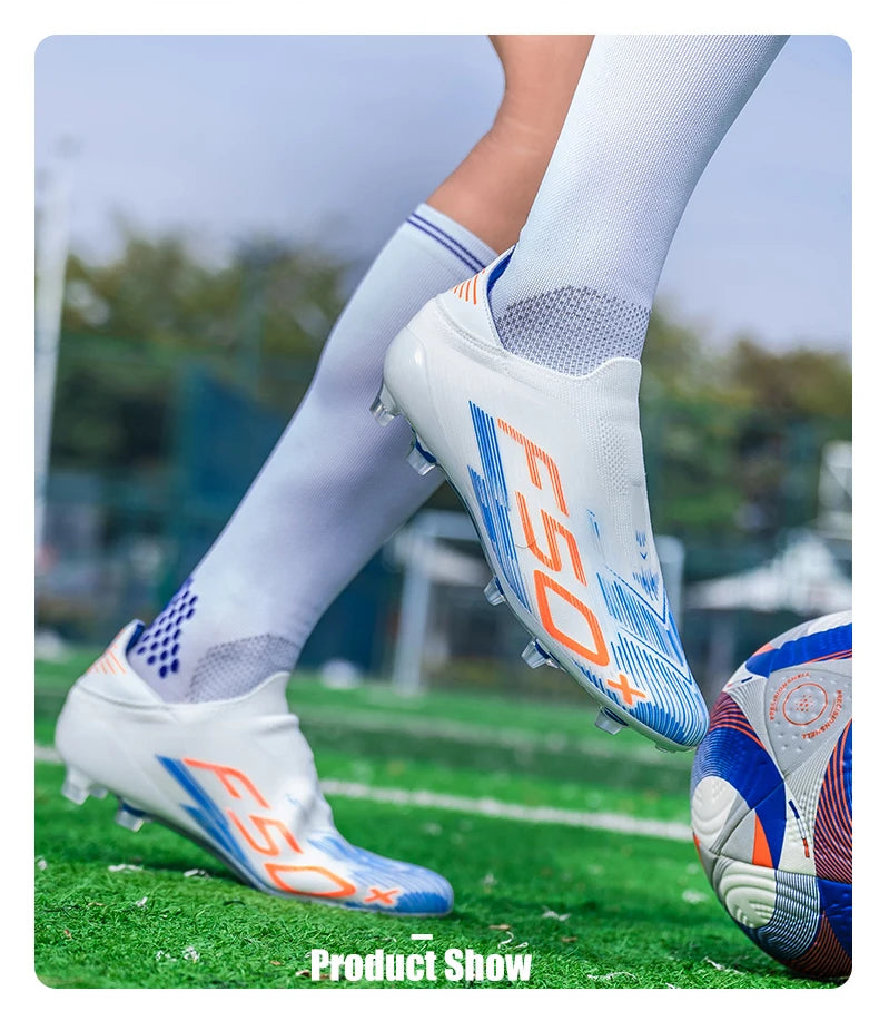 New Men's Football Boots Non-Slip Soccer Shoes Indoor Cleats Professional Turf Futsal Grass Ultralight Sport Comfortable Adult