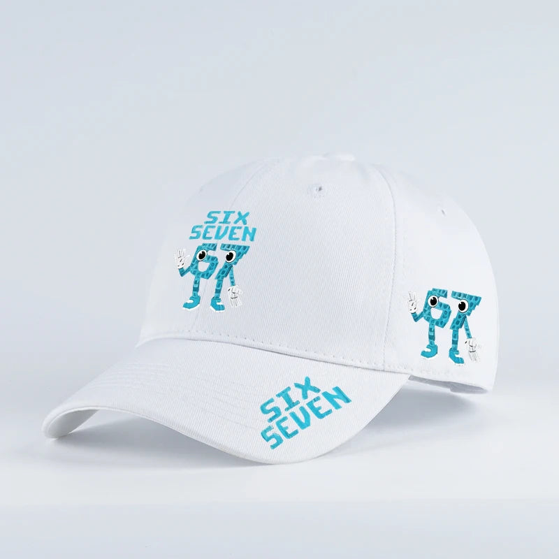 Retro '67 Cartoon Print Baseball Cap - Adjustable Flat-Brim Cap - Unisex Streetwear Hip-Hop Sun Hat - Dad Hat