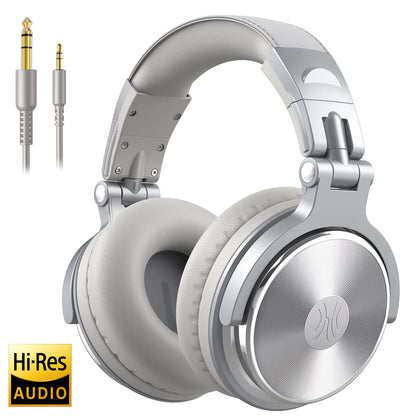 OneOdio Professional DJ Headphones Over-Ear Studio Monitor Headset with Microphone, HiFi Wired Bass Gaming Headphones for PC, Phone, PS4 & Xbox