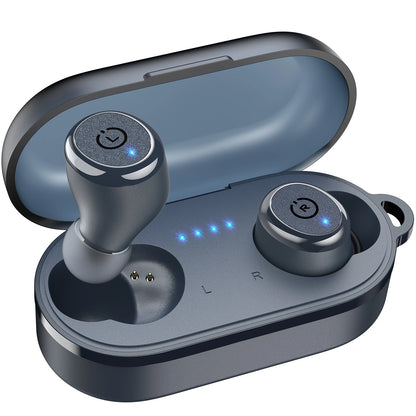 TOZO T10 Bluetooth 5.3 Earphones ,Wireless Headphones , AI Enhanced Calling With Deep Bass, IPX8 Waterproof Earbuds ,45H Play