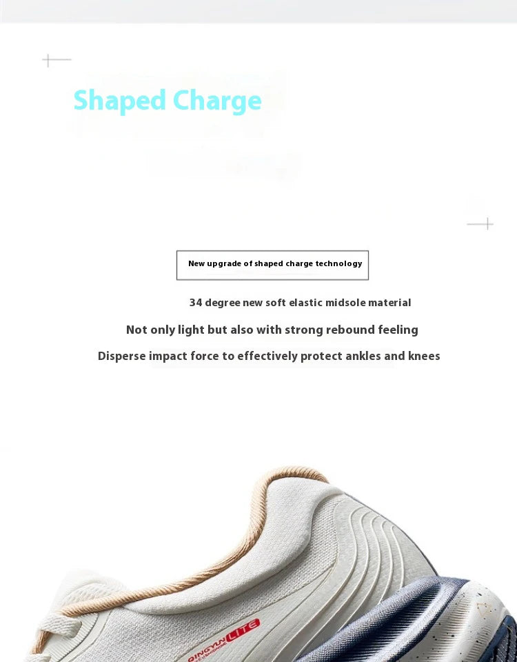 Xtep QINGYUN LITE Running Shoes For Men 2025 Spring Cushioning Wear-Resistant Lightweight Comfortable Sneakers 975219110056
