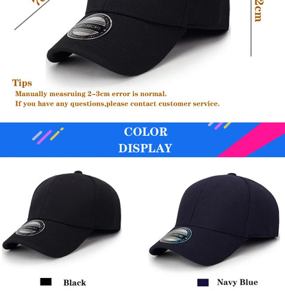 2026 High Quality Baseball Cap Men Snapback Hats Caps Men  Fitted Closed Full Cap Women Gorras Bone Male Trucker Hat Casquette