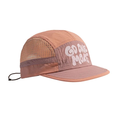 Baseballkappe mit weicher Krempe, schnell trocknend, Retro-Stil, 5-Panel, Sonnenschutz, atmungsaktiv, Freizeitkappe, Hip-Hop-Kappe, Mesh-Laufkappen