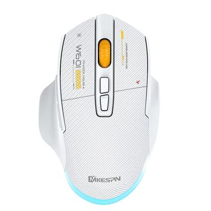 12800DPI Tri-Mode Wireless Gaming Mouse with Bluetooth, 2.4G & Wired Connection, Macro Programming, Carbon Fiber Design, 7 Keys Rechargeable Mouse