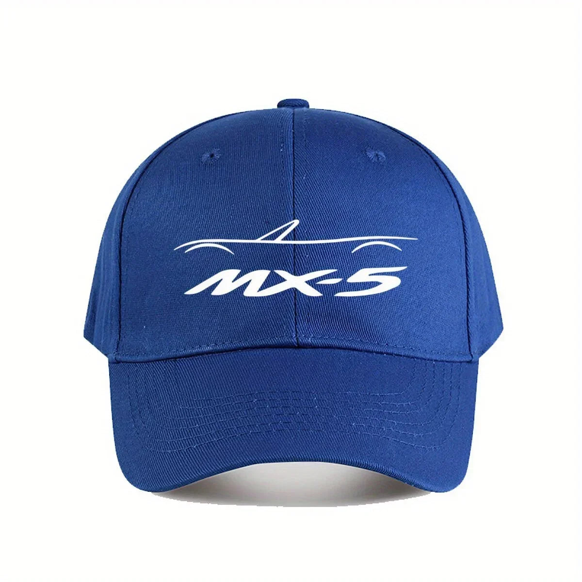MX5 NA Baseball Cap for Men & Women - Stylish Black Polyester Hat with White Logo, Durable Outdoor Fishing & Casual Wear Cap