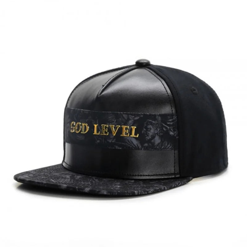 Cappellino da baseball in pelle del marchio Fashio per uomo e donna, stile HipHop, cappellino Snapback Knight, K-pop, per adulti, casual, da esterno, di design, Gorras Hombre