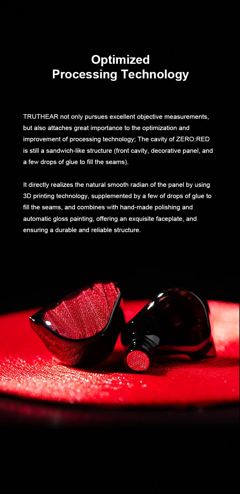 TRUTHEAR x Crinacle ZERO:RED Auriculares intrauditivos audiófilos con cable, doble driver dinámico, 0.78 2Pin HiFi