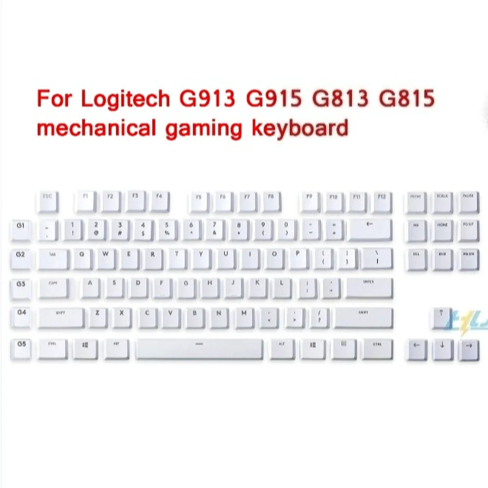 Wireless Gaming Mechanical Keyboard Keycaps Compatible with Logitech G913TKL G915 G813 G815 RGB Transparent Keyboard