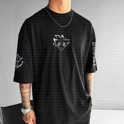 T-shirt de verão 2025 Son Goku Dragon Ball Anime para homem, estilo Harajuku oversized retro street, top unissexo casual largo de manga curta para mulher