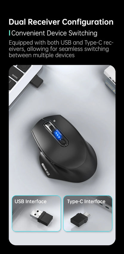 USB Wired Mouse RGB Backlight Silent Ergonomic Mouse with Adjustable DPI for PC, Laptop, Office, Gaming & Home Use