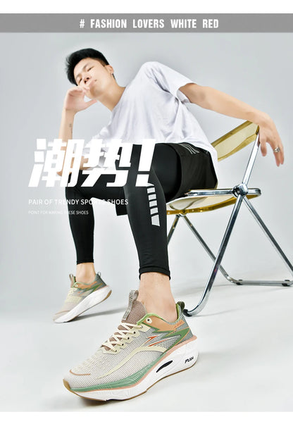 Running Shoes Carbon Board Speciality Marathon Men Sports Breathable Lightweight Women's Comfortable Athletic Nonskid Sneakers