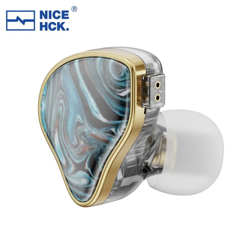 NICEHCK NX7MK4 HiFi Earphones 7 Driver Hybrid Audiophile IEM with Stabilized Wood Faceplate, Replaceable Tuning Filters, Wired Earbuds