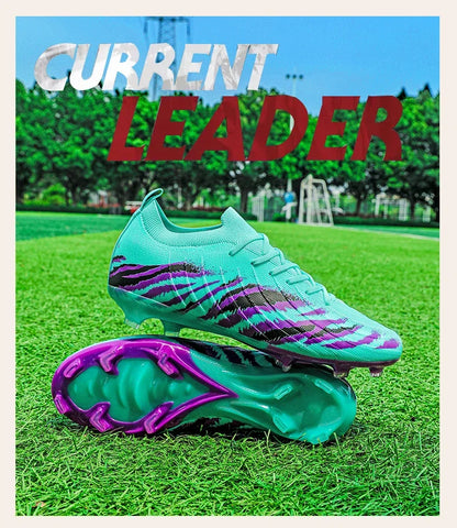Chaussures de football pour homme, chaussures de sport, chaussures de match unisexes, crampons ultralégers, confortables, antidérapantes, pour l'extérieur, pour adultes, pour gazon, de haute qualité