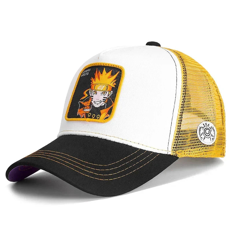 Baseballová čepice Naruto Snapback Uchiha Itachi Anime Styles – čepice pro muže i ženy, hip hop, pro tatínky, nastavitelná síťovaná čepice, trucker čepice