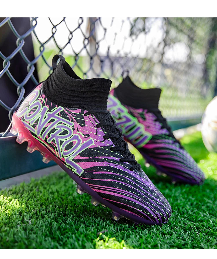Chaussures de football originales pour hommes, baskets de sport décontractées pour enfants, chaussures de terrain en herbe unisexe pour garçons