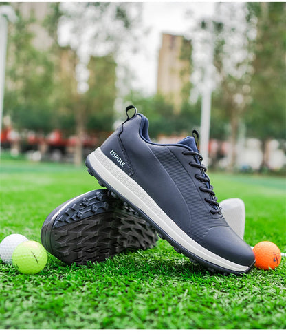 Hot Sale Lersure Golf Shoes Men Waterproof Golf Spikes Sneakers Professional Non-Slip Golf Footwear Trainers Luxury Sports Shoes