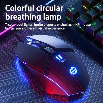HP M1 Wired Gaming Mouse White Light Emitting Esports Mouse USB Gaming Office Desktop Laptop