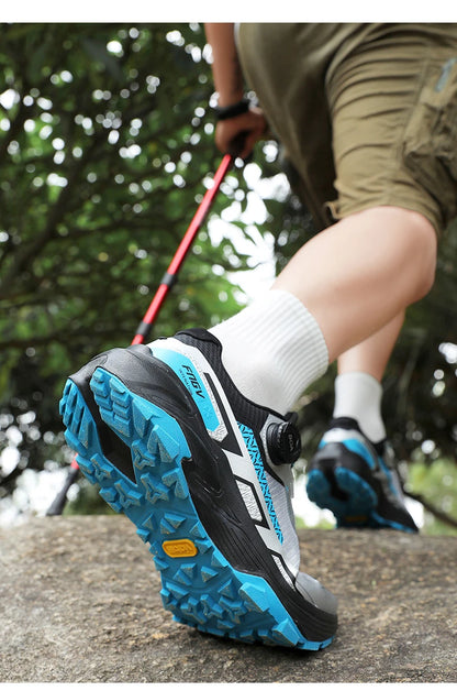 Chaussures de randonnée en plein air élégantes pour hommes, baskets de Trekking résistantes avec doublure chaude en peluche pour l'hiver