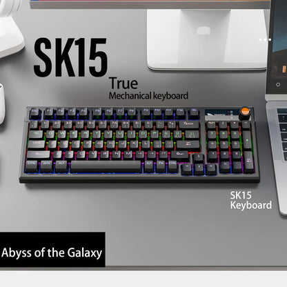 SMAILWOLF SK15 Laptop Gaming Wired Mechanical Keyboard Full Key Rollover Customized in Spanish