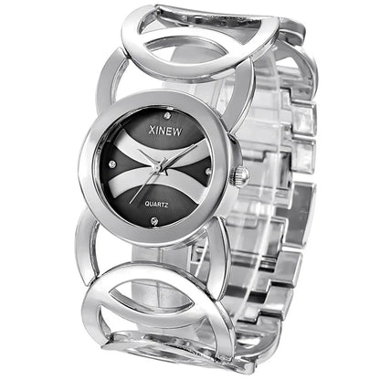 Luxury Brand Lady Gold Watches Full Stainless Steel Magic Women Bracelet Zegarki Damskie Znanych Marek Montre Vintage Femme 2024