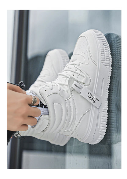 Modische Freizeit-Sneaker, High-Top-Skateboard-Schuhe, Studentenstiefel, Herren und Damen, trendig, strapazierfähig, zweifarbig, für Paare