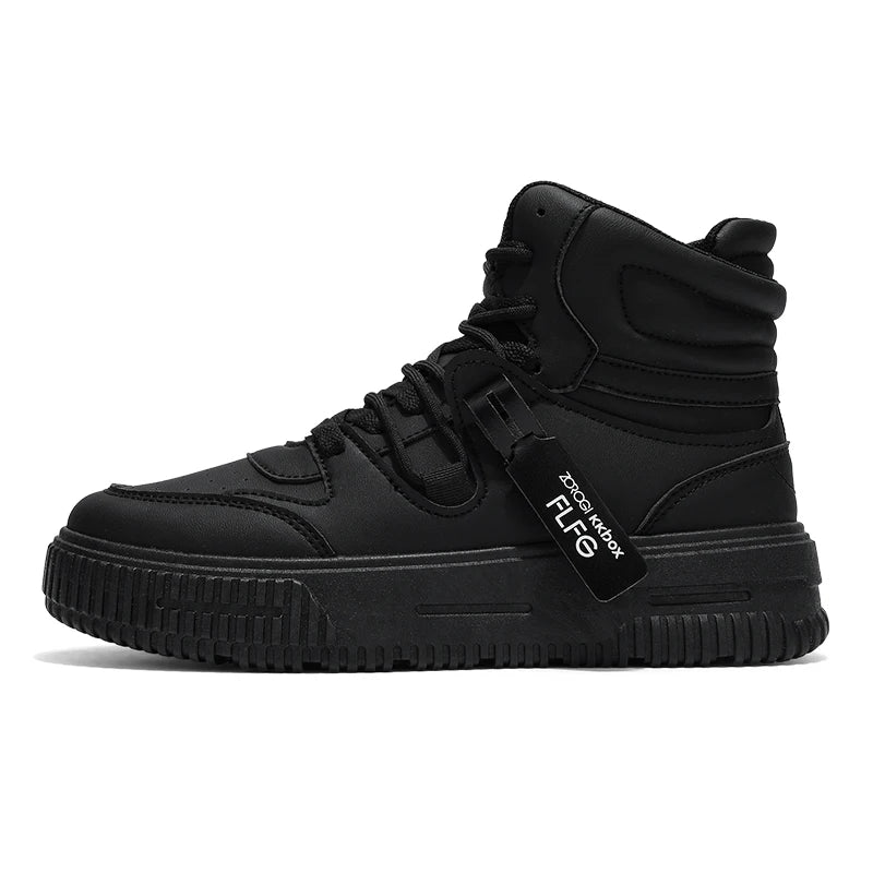 Modische Freizeit-Sneaker, High-Top-Skateboard-Schuhe, Studentenstiefel, Herren und Damen, trendig, strapazierfähig, zweifarbig, für Paare