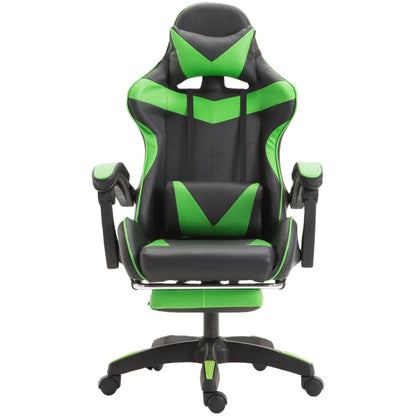 Cadeira gaming Poltrona gaming Cadeira de escritório ajustável em altura com função reclinável ajustável, orelhas de gato e almofadas