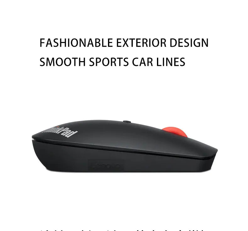 Lenovo ThinkPad Wireless Mouse 4Y50X88822 Dual Bluetooth Wireless Mouse, Ergonomic Office Mouse, 2.4GHz Laptop Mouse for Windows & Mac