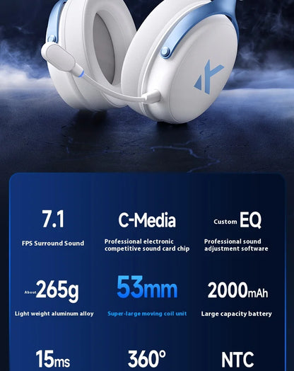 MCHOSE V9 Pro Wireless Bluetooth Headset with Tri-Mode Mic Noise Reduction Dynamic Sound And Low Delay Office And Gaming Gifts