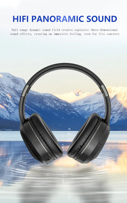 Wireless TV Headphones Bluetooth 5.0 with USB Adapter, Foldable Stereo Wireless TV Headphones with Mic for Samsung Smart TV, PC, Laptop & Music