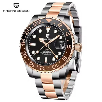 V3 PAGANI DESIGN 40MM GMT NH34 Watches for Men Luxury Sapphire AR Mechanical Watch Ceramic Bezel Automatic Watch 100M Waterproof