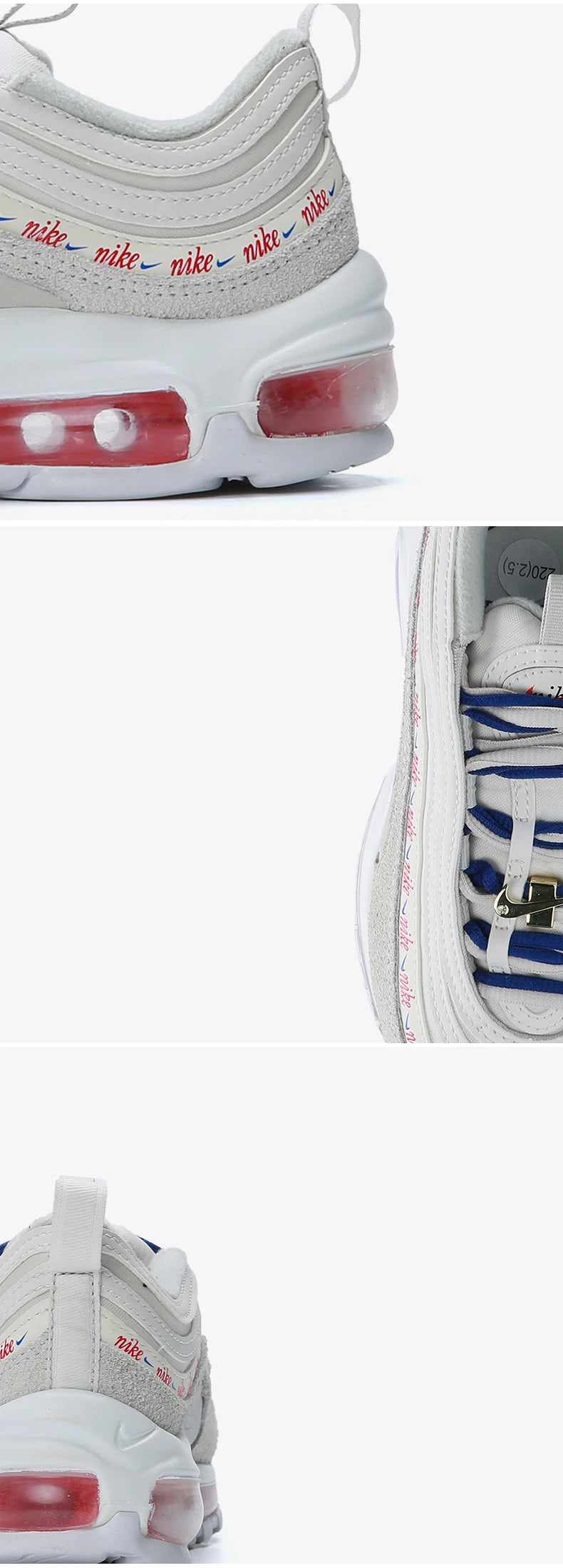 Дамски ниски спортни обувки Nike genuine AIR MAX 97 с въздушно омекотяване DC4013-001