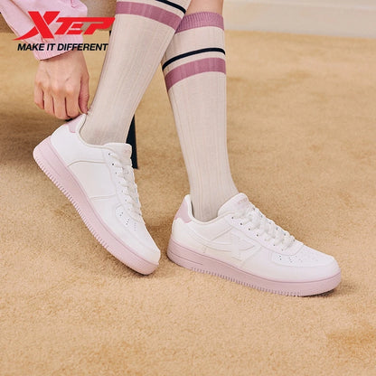Xtep White Sneakers Female 2026 Spring Couples Versatile Trendy Casual Thick-soled Increase Sports Women Shoes 874118319851