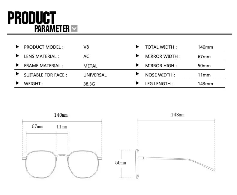 Trendy Rivets Metal Frame Oversized Pilot Women Sunglasses Brand Design Men Sunglass UV400 Outdoor Driving Travel Luxury Goggles