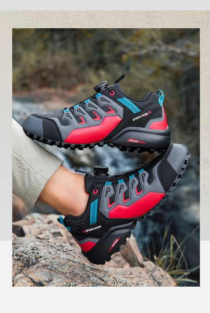 Lightweight Anti-slip Hiking Shoes Magnetic Closure Outdoor Adventure Sneakers