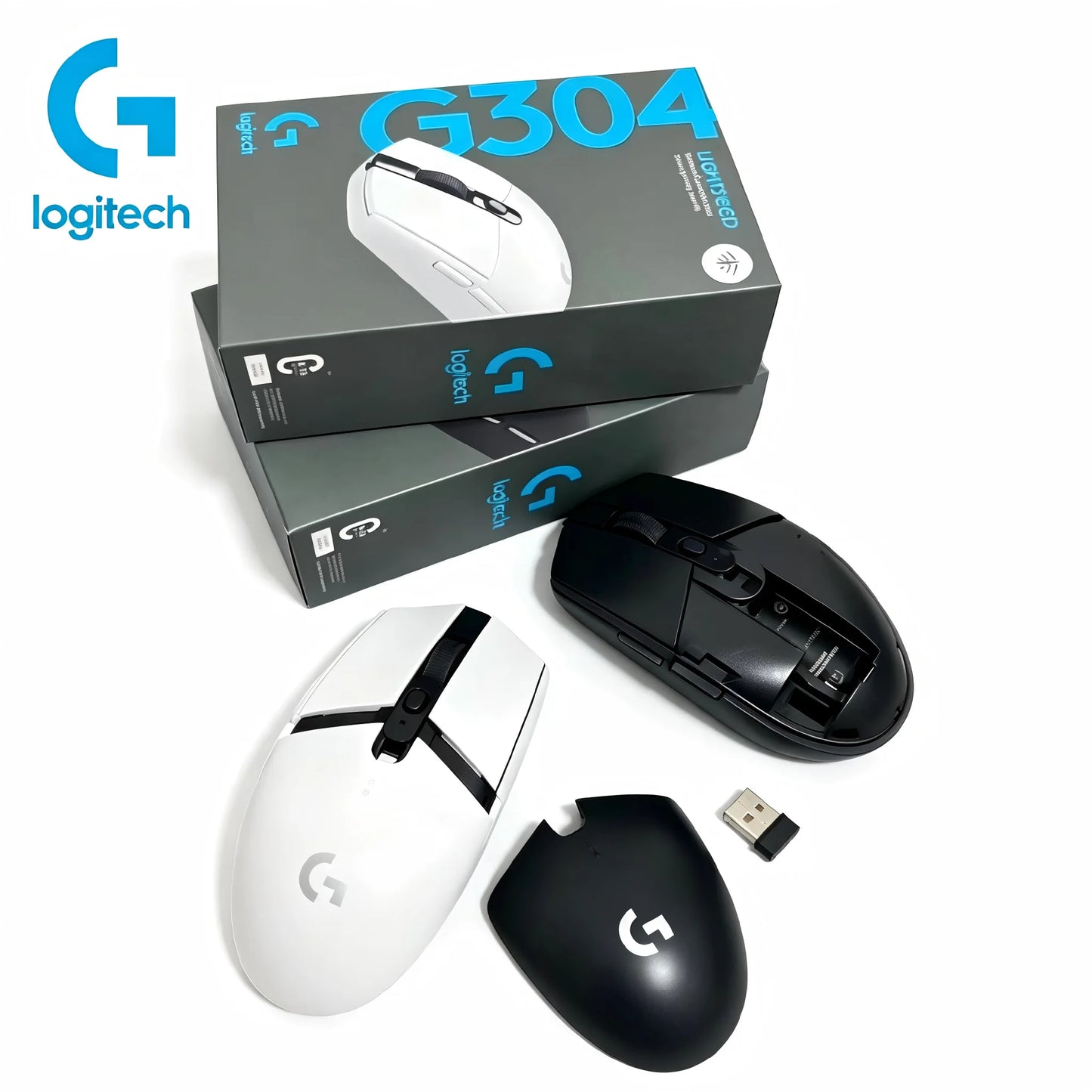 Logitech G304 Wireless Gaming Mouse LIGHTSPEED, Lightweight Ergonomic Wireless Mouse for PC, High-Performance Gaming Mouse