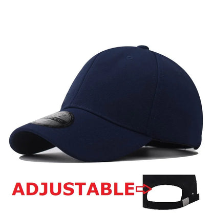 Casquettes Snapback fermées à l'arrière, non réglables, pour homme, de qualité, style hip-hop, ajustées, pour adulte, couleur unie, casquettes de baseball, 57-58 cm, pour petits visages