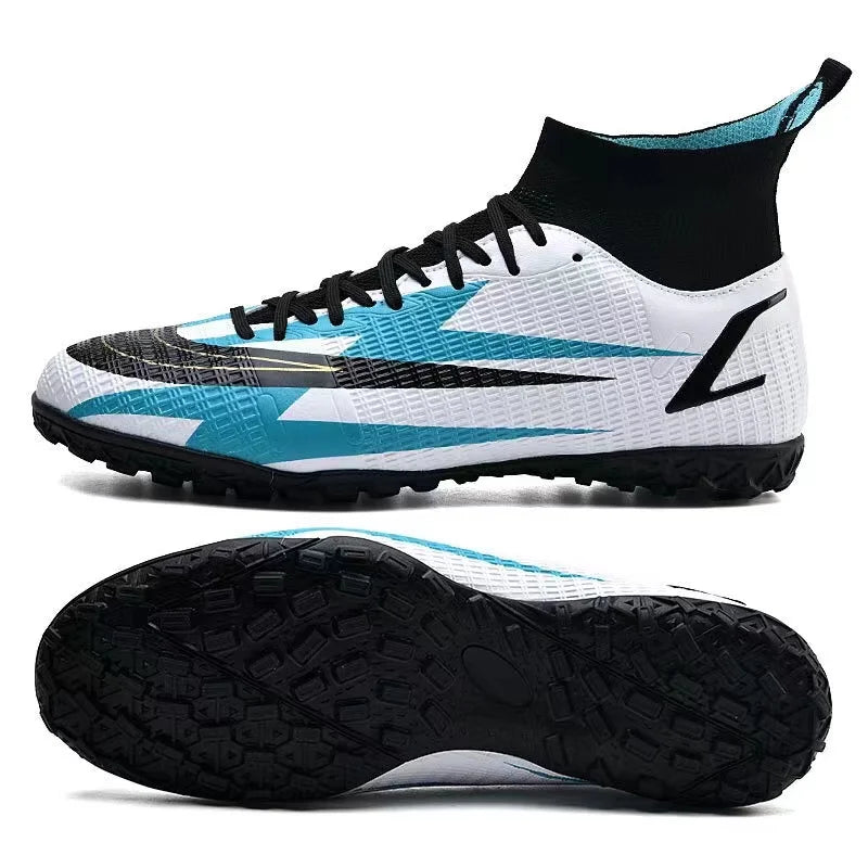 2025 New Long Nail Large Size Football Shoes Teenager Ankle Anti slip Training Latest Sneakers FG/TF Soccer Shoes