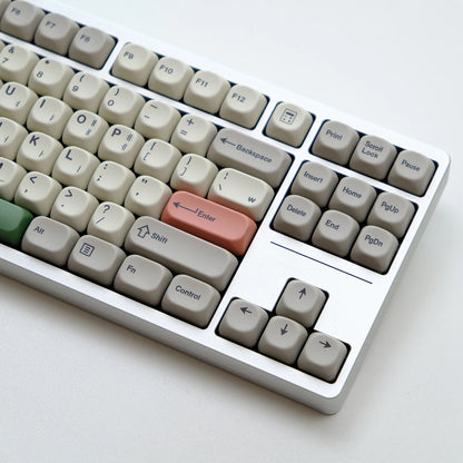 KBDiy KOA Profile Keycap GMK Style Retro 9009 Theme PBT Keycaps For Mechanical Keyboard Gaming KIT Korean 139 Keys ISO Key Cap