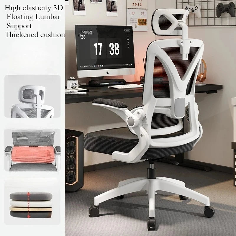 Adjustable Breathable Mesh High Density Sponge Seat Silla De Escritorio Ergonomic Gaming Chair 3D Lumbar Support Racing Swivel