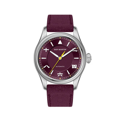 San Martin 39.5mm Men Pilot Watch YN55 Automatic Mechanical Aviation Watches Chinese Style Original Design SN0033 Field Reloj