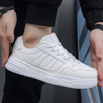 Plus Big Size 50 51 52: zapatillas de cuero para hombre, zapatillas deportivas informales, zapatillas planas de skate para dropshipping