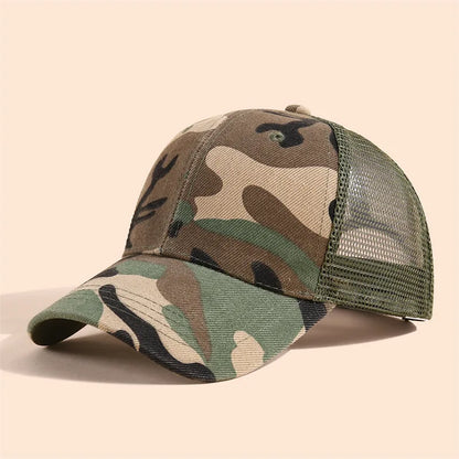 Cappellini estivi in cotone per bambini in stile mimetico, cappellini da caccia nella giungla, cappellini da baseball regolabili in stile hip-hop per neonati, maschietti e femminucce