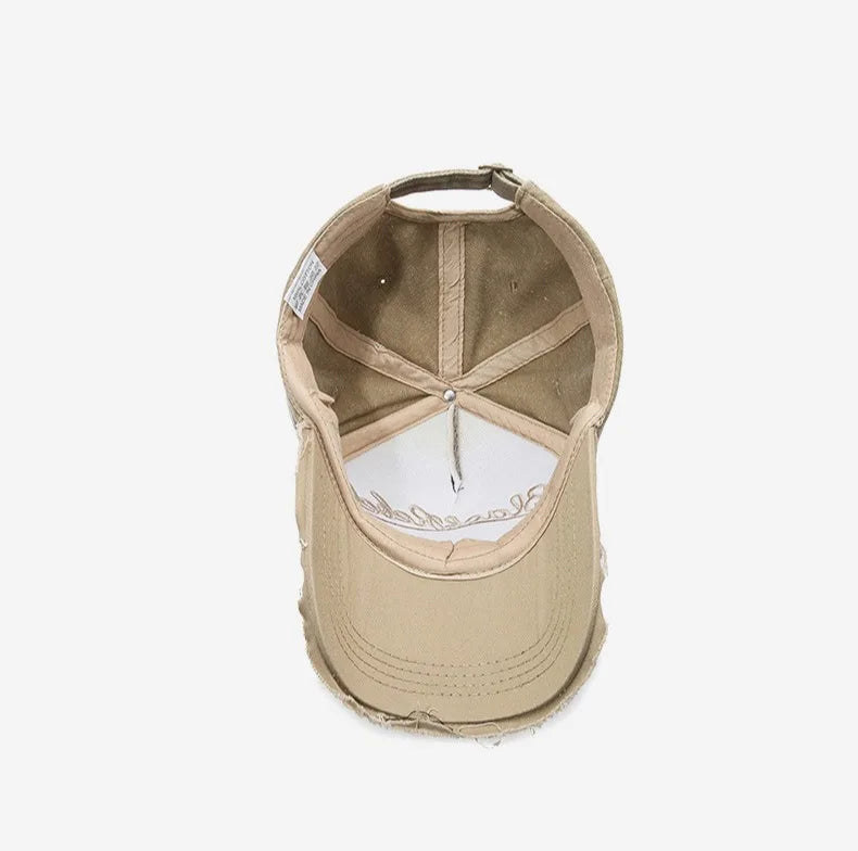 New Cool Fashion Men Washed Cotton Baseball Cap Retro Four Seasons Male Outdoor Sport Cap Hat For Men Accessory