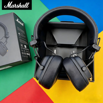 Auriculares supraaurales Bluetooth inalámbricos Marshall Major V 5 – sonido estéreo de graves profundos, headset deportivo y gaming con micrófono, auriculares inalámbricos y con cable