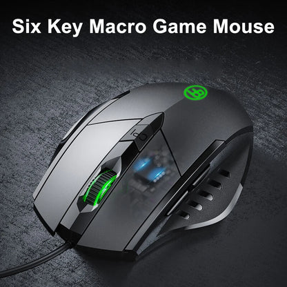 BalanceFit USB Wired Mouse 7200 DPI Ergonomic Computer Mouse, 6-Button USB Wired Mouse for Laptop, PC, Desktop, Office & Gaming