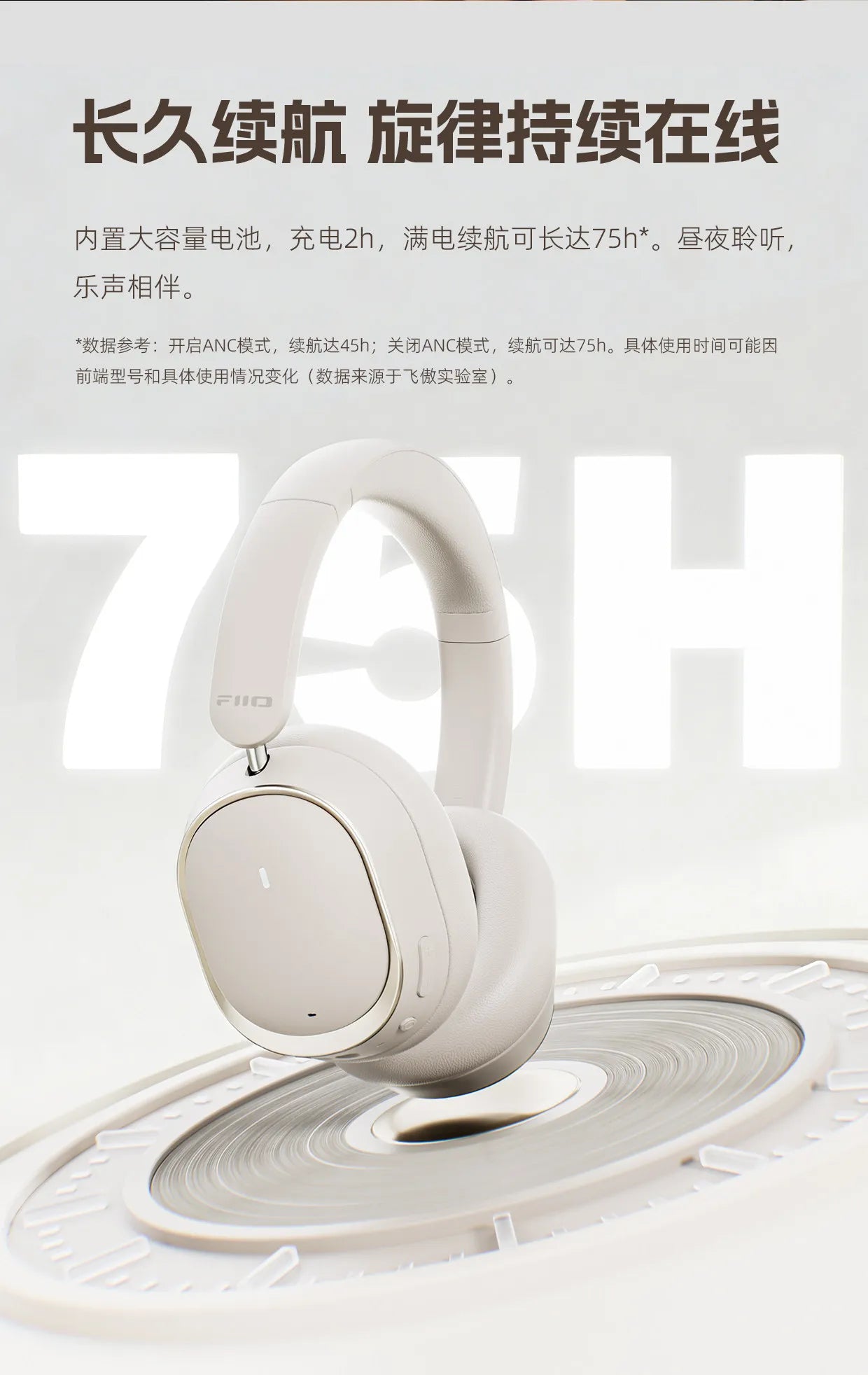 FiiO EH13 Wireless Bluetooth ANC Over-Ear Headphones – HiFi LDAC Noise Cancelling Gaming Headset with Deep Bass & Long Battery Life