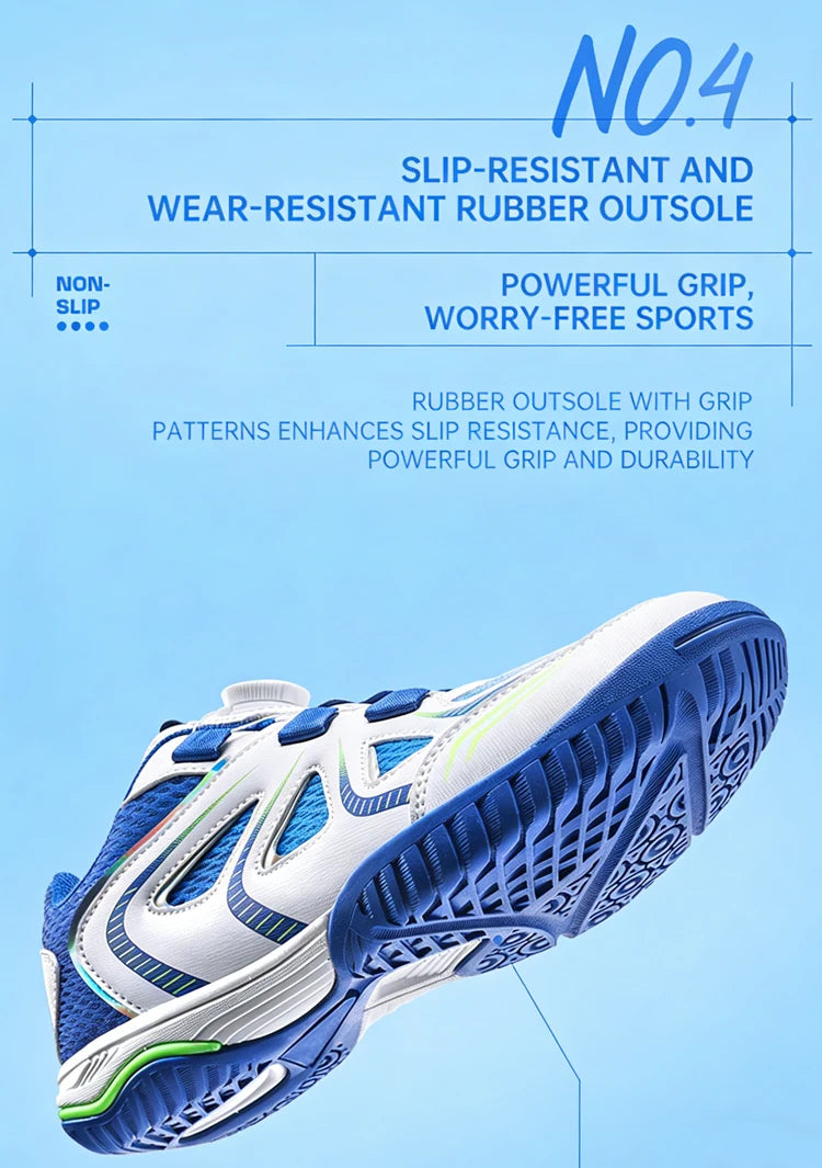 Tischtennisschuhe für Paare, leichte Sportschuhe für Badminton, rutschfeste Outdoor-Herrenschuhe, atmungsaktive Wettkampf- und Trainingssneaker