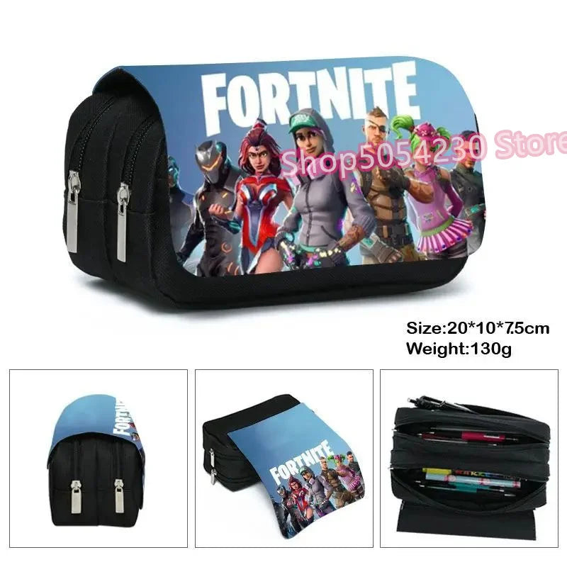 Mochila Fortnited 3PCS para Rapazes, Victory Game, 16 Polegadas, Resistente à Água, Mochila Pré-Escolar, Mochilas Escolares Fixes para o Ensino Básico
